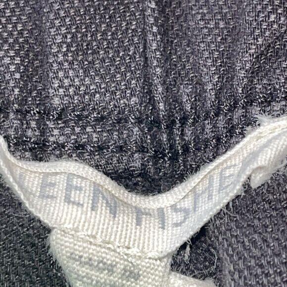 Eileen Fisher Pants Womens Size Medium Black Straight Leg Stretch Elastic Waist - Picture 9 of 11